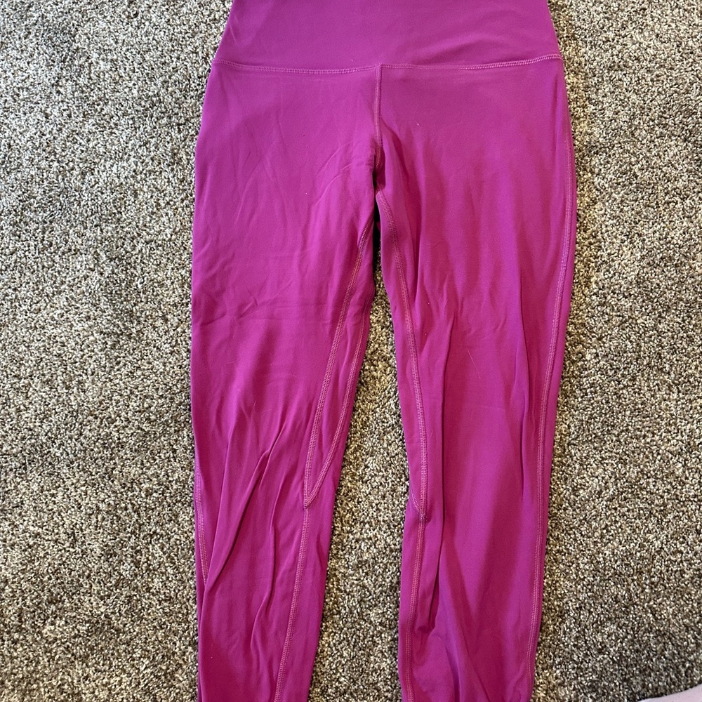 Lululemon Athletica Magenta Leggings
